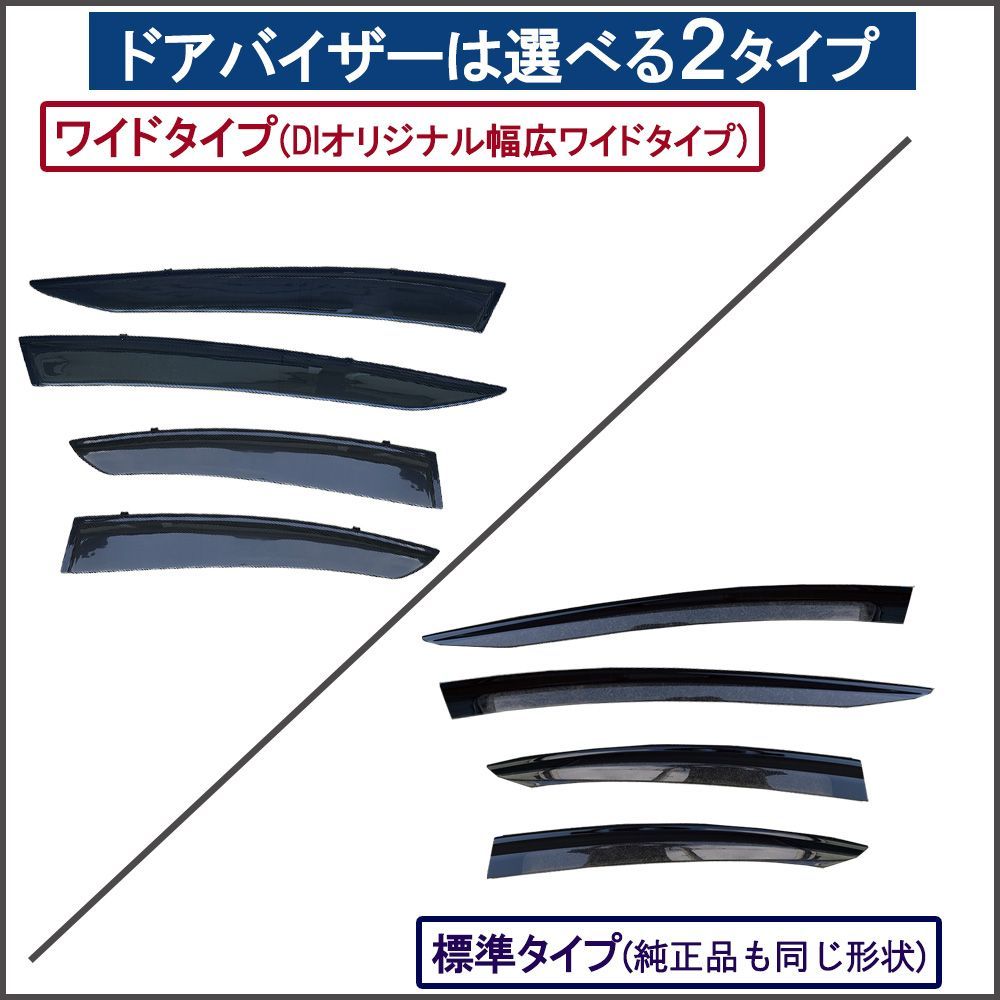 新型 プリウス 60系 ドアバイザー サイドバイザー アクリル