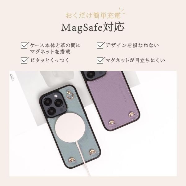 人気，高品質 iPhone16Plus ケース スマホケース キーリング付き ショルダーストラップ付き シュリンクレザー パープル 16Plus-Purple iPhoneケース・カバー