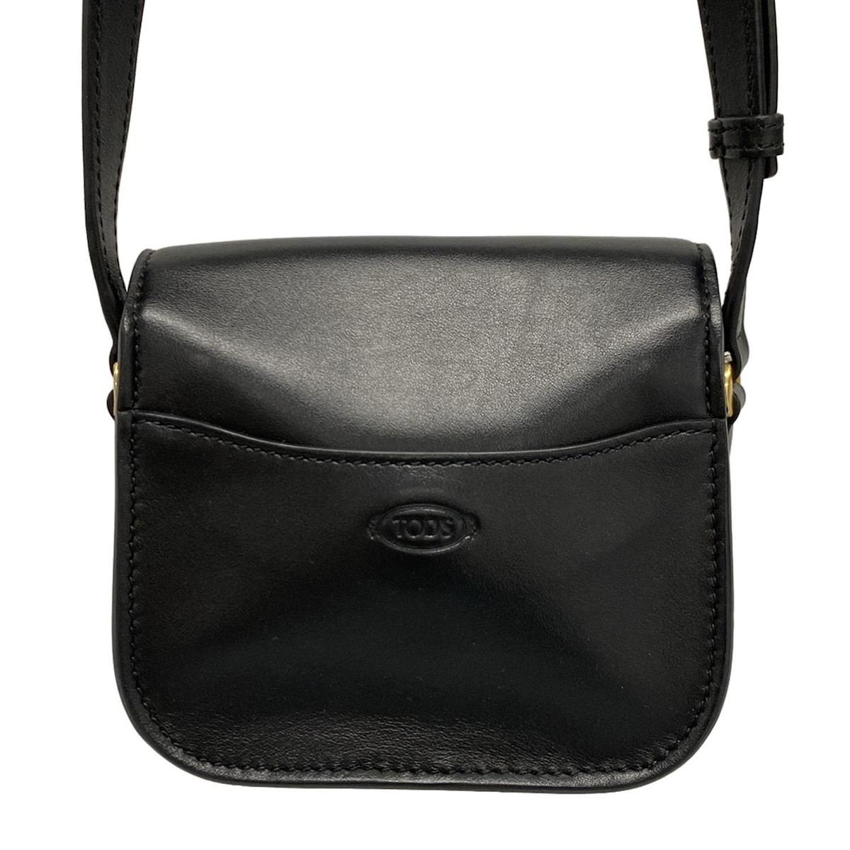 TOD'S(トッズ) ショルダーバッグ - 黒 レザー トッズショルダー