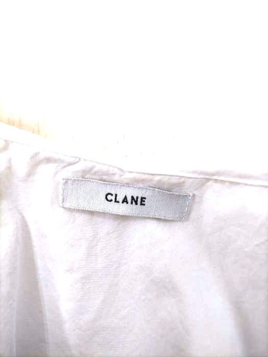 CLANE(クラネ) BIG COLLAR EMBROIDERY TOPS レディース JPN：1  中古 古着 0513 クラネ CLANE BIG COLLAR EMBROIDERY TOPS レディース JPN：1