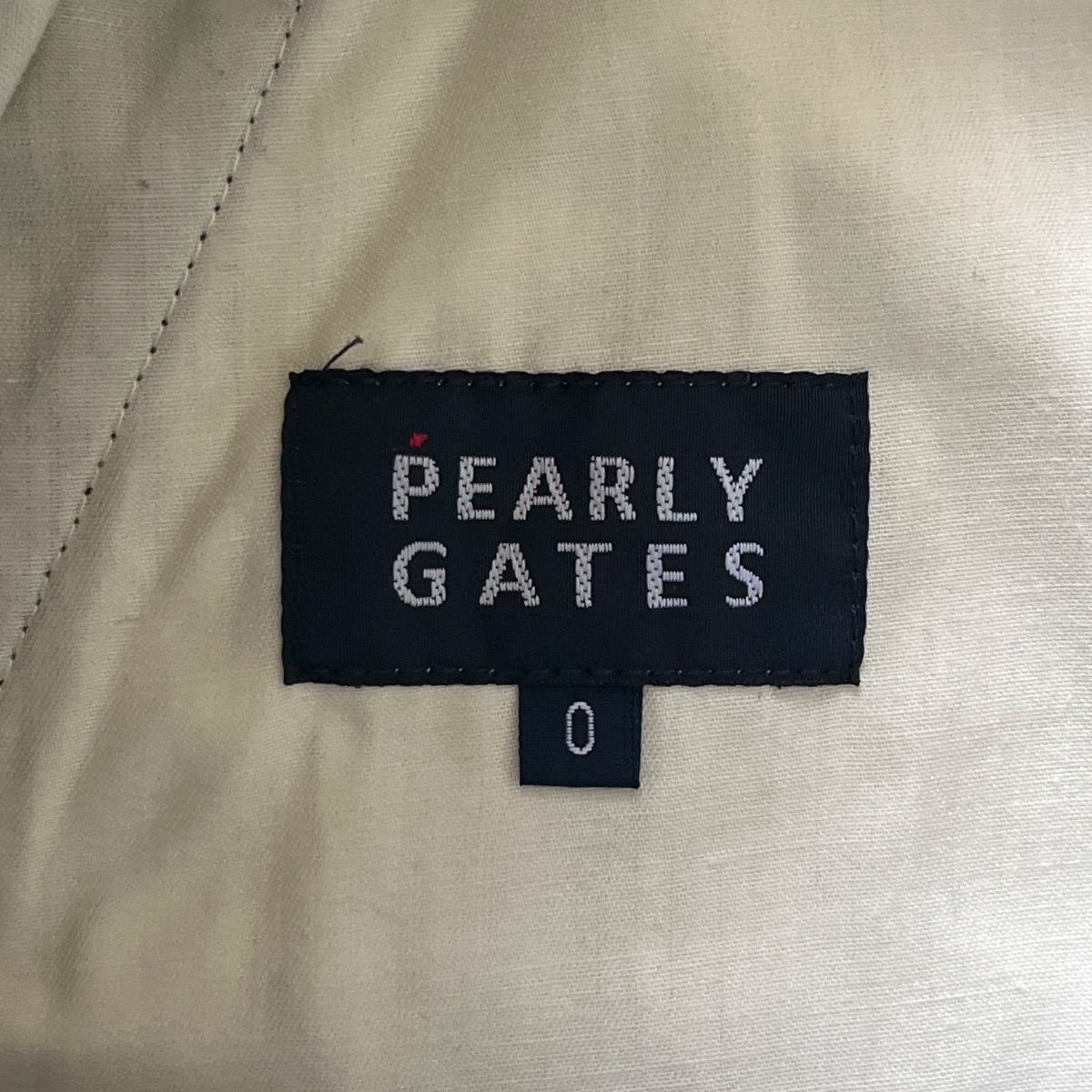 PEARLY GATES パーリーゲイツ ロゴ刺繍 ベッチン調 ストレッチ