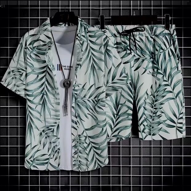 セットアップ シャツ × ハーフパンツ 総柄 6種類 M~2XL - メルカリ