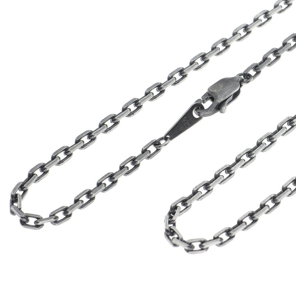 美品 SAAD シルバー 925 4mm あずき チェーン ネックレス 45cm 美品 SAAD シルバー 925 4mm あずき チェーンネックレス 60cm