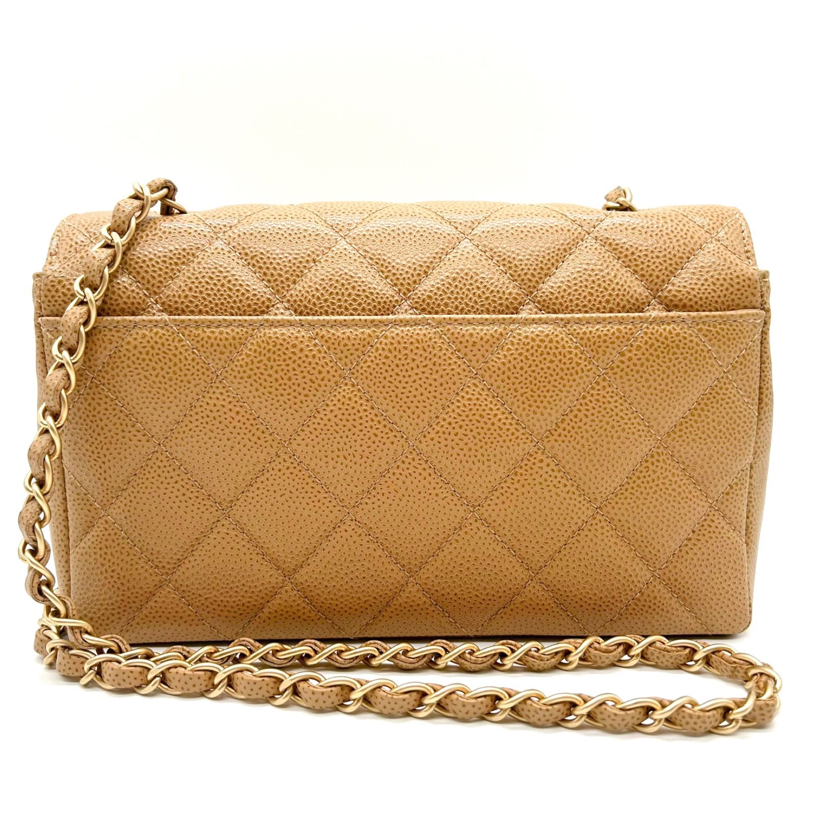 CHANEL シャネル マトラッセ キャビア キャビアスキン ウッド チェーン 