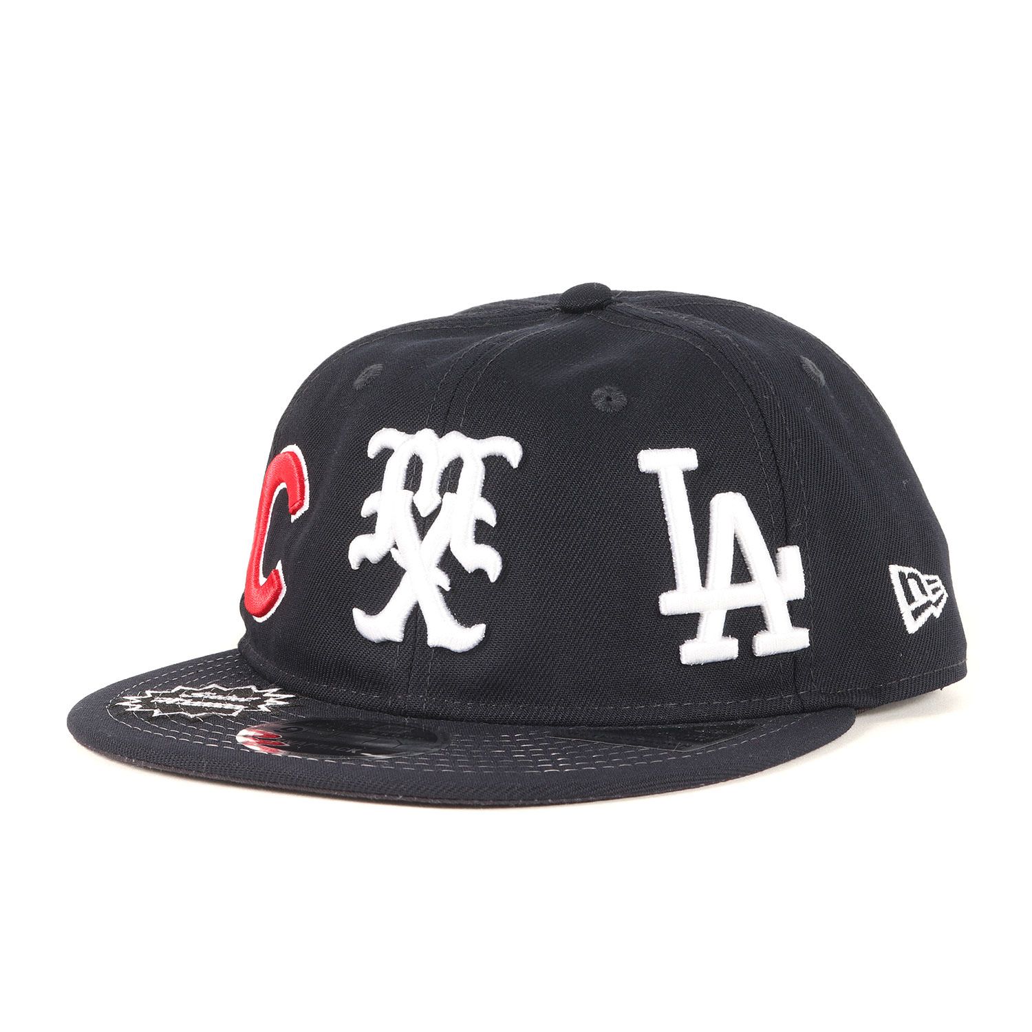 SAINT MICHAEL セントマイケル キャップ | 25SS 非売品 F-F NEW ERA MLB ドジャース VS シカゴ カブス ベースボールキャップ | ネイビー 紺 | ONE SIZE | ブランド