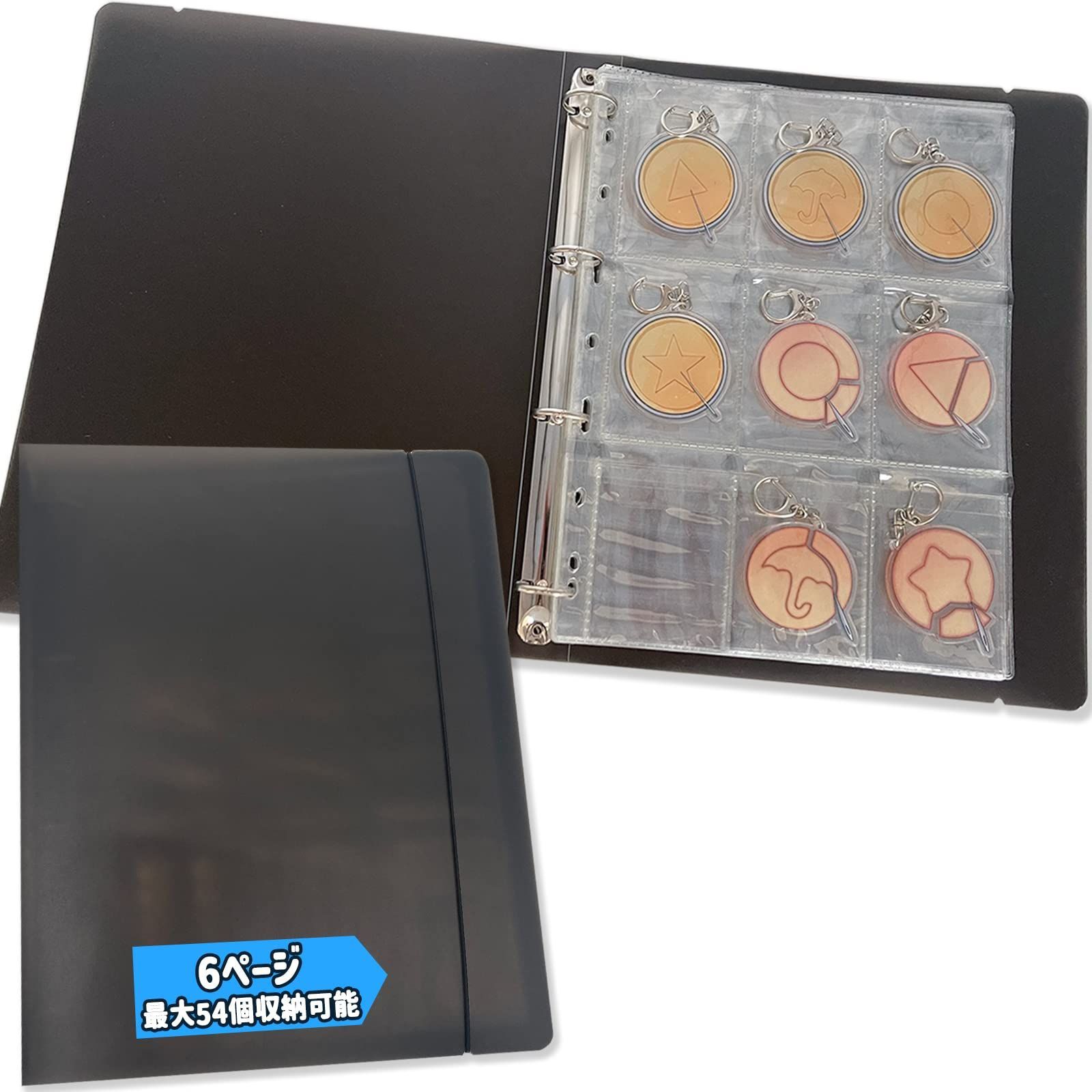 新着商品】缶バッジ アクキー ホビー用収納ケース ラバスト 最大54枚