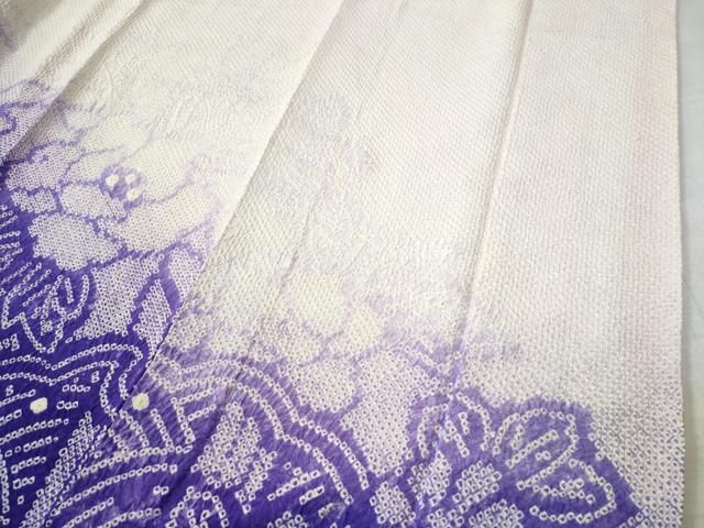 平和屋着物○豪華振袖 総絞り 草花文 暈し染め 正絹 逸品 CAAS7396yc