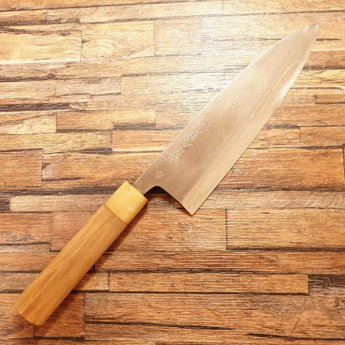 杉本 大出刃包丁 研ぎ済 白水牛柄 東京杉本 7寸強 215mm