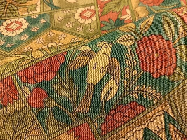 平和屋着物□上質な小紋 更紗花文 正絹 逸品 BAAU4313mz