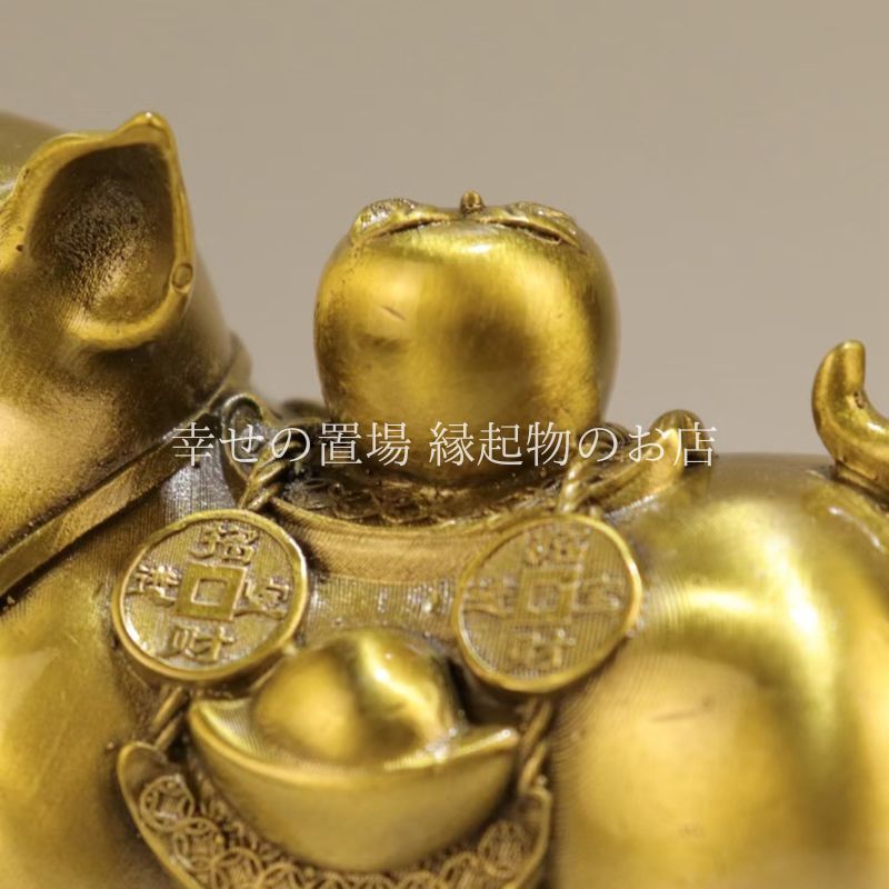 開運干支置物金耀招福 亥 大イノシシ（いのしし）年置物