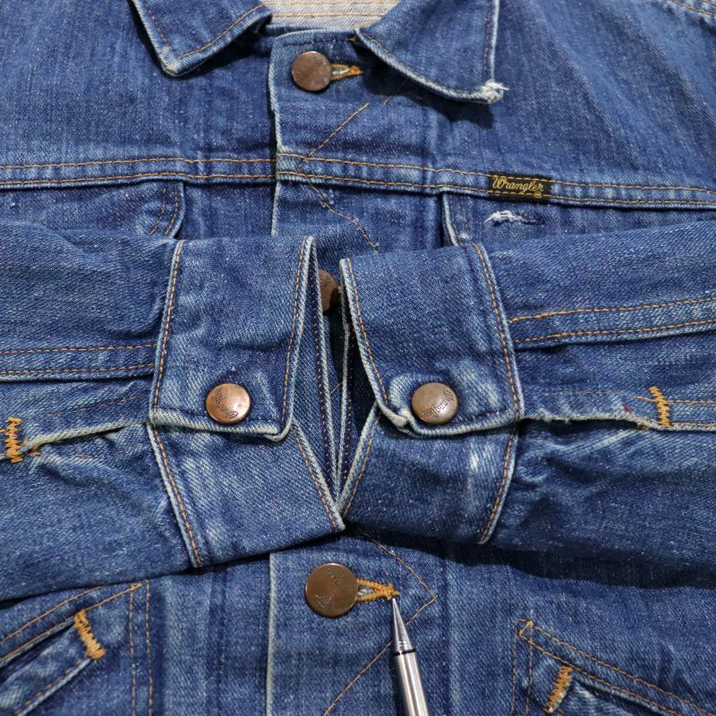Wrangler 124MJ デニムジャケット　USA製 アメリカ製　ビンテージ Wrangler（ラングラー） 70'S Wrangler 124MJ Denim Jacket Made in