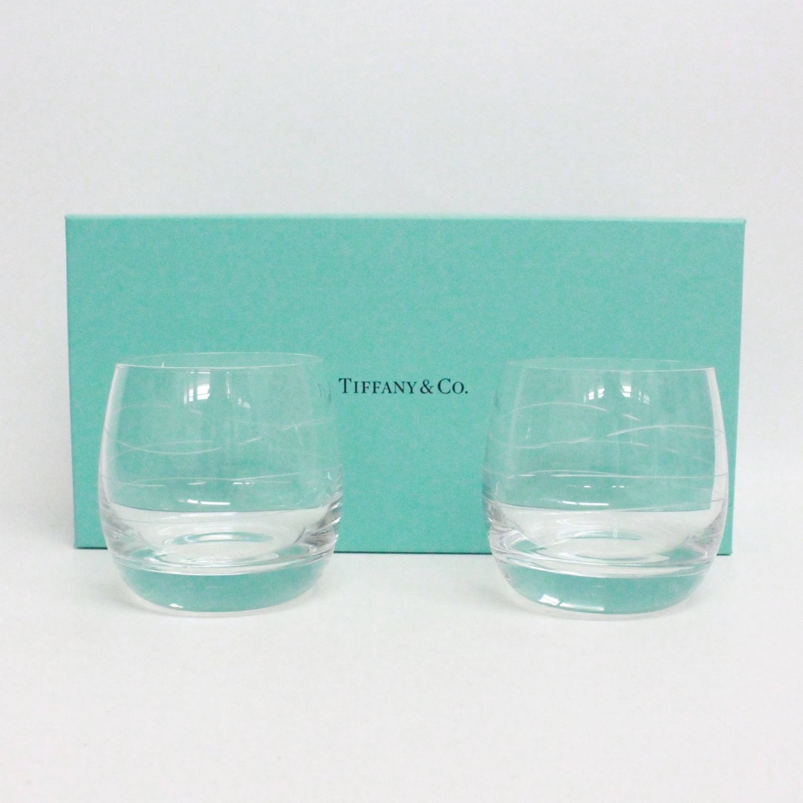 TIFFANYCo. ティファニー フローレット ワイングラス ペアグラス 2個セット クリスタル ガラス製