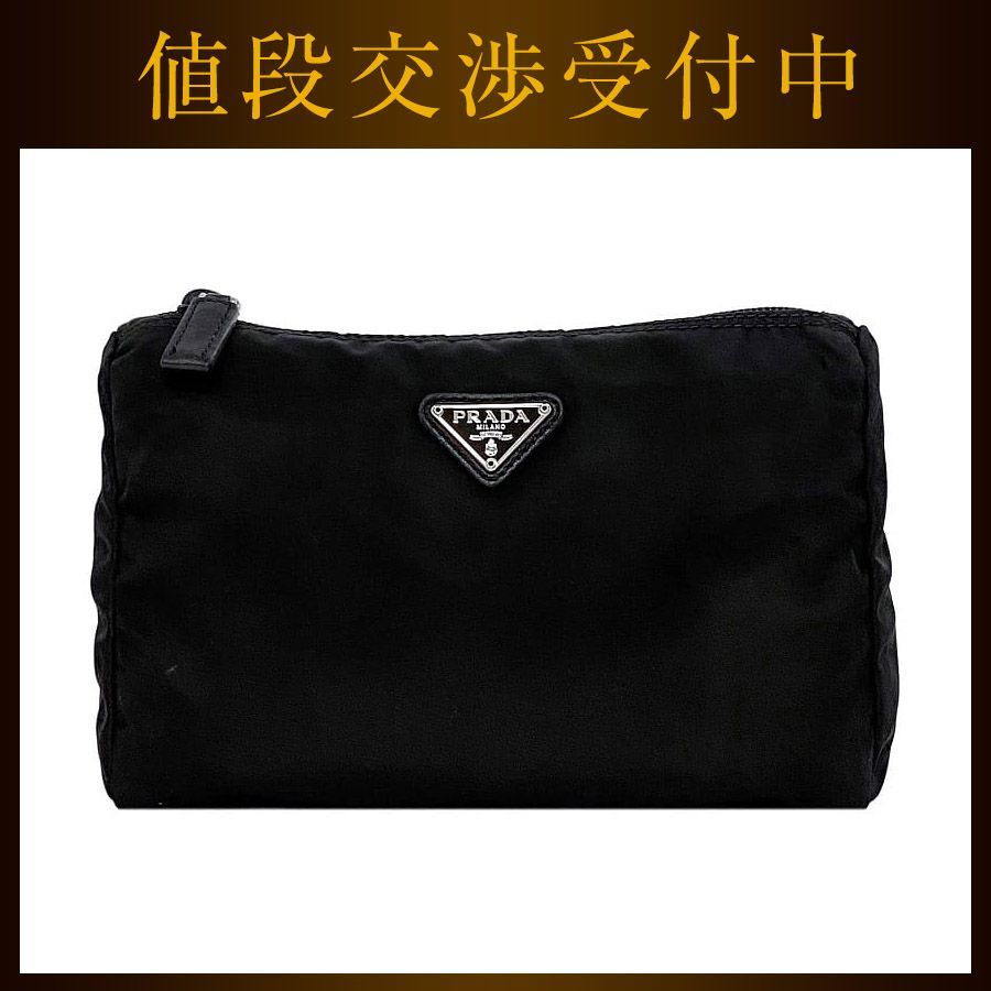 プラダ ポーチ ブラック NERO テスート 1N0011 小物入れ ナイロン 中古