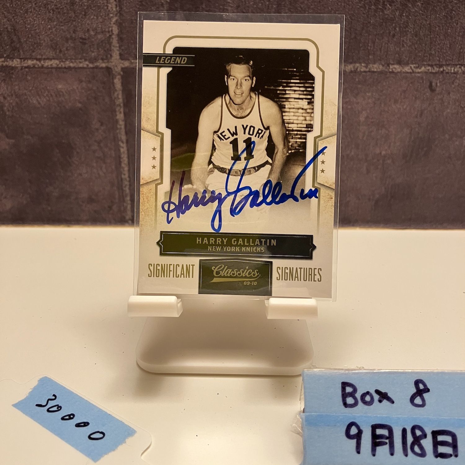 2009 Panini Harry Gallatin 02|50 直筆サイン New York Knicks Legend Significant Signatures カード