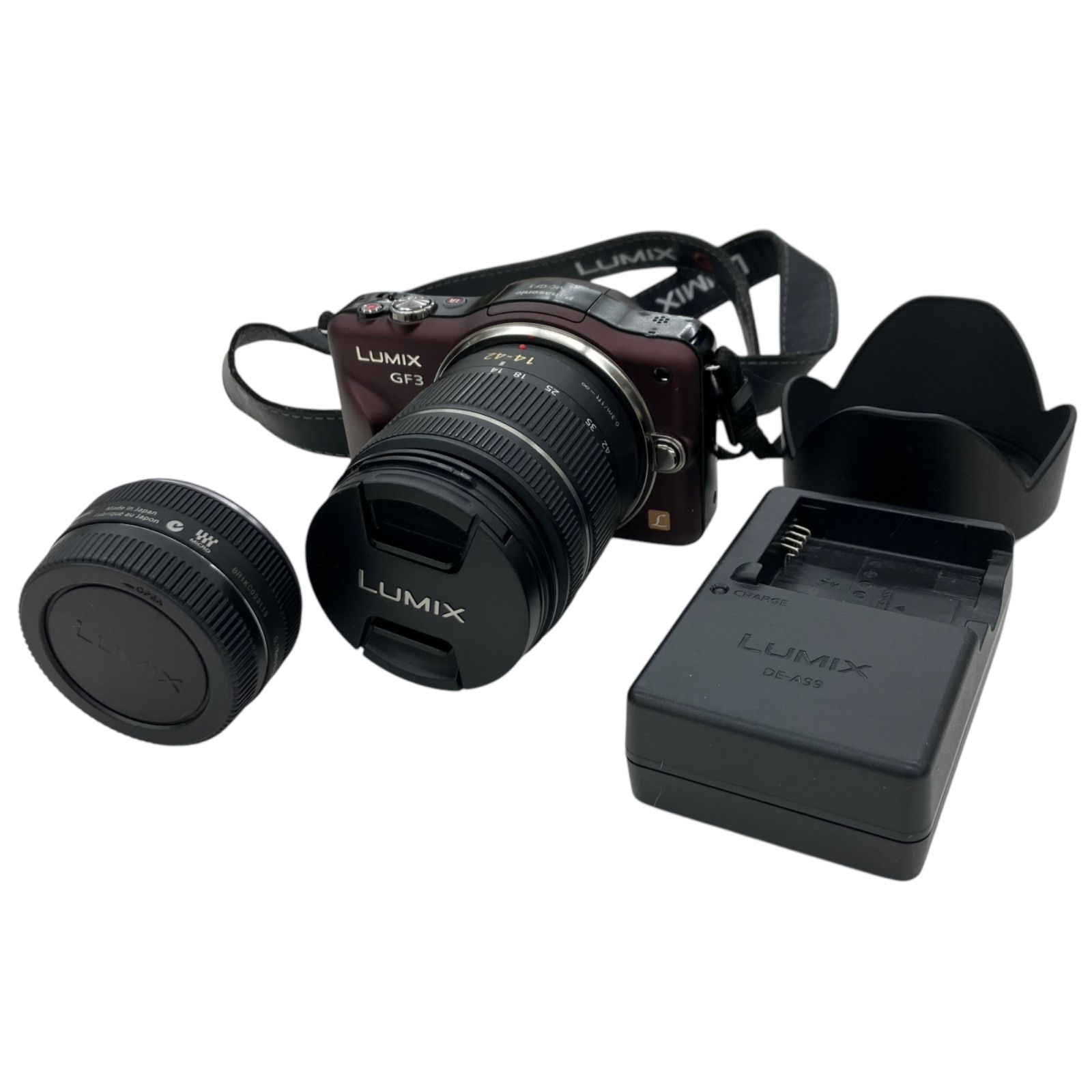 186000 現状品 Panasonic LUMIX DMC-GF3 ミラーレス一眼 交換レンズ付き
