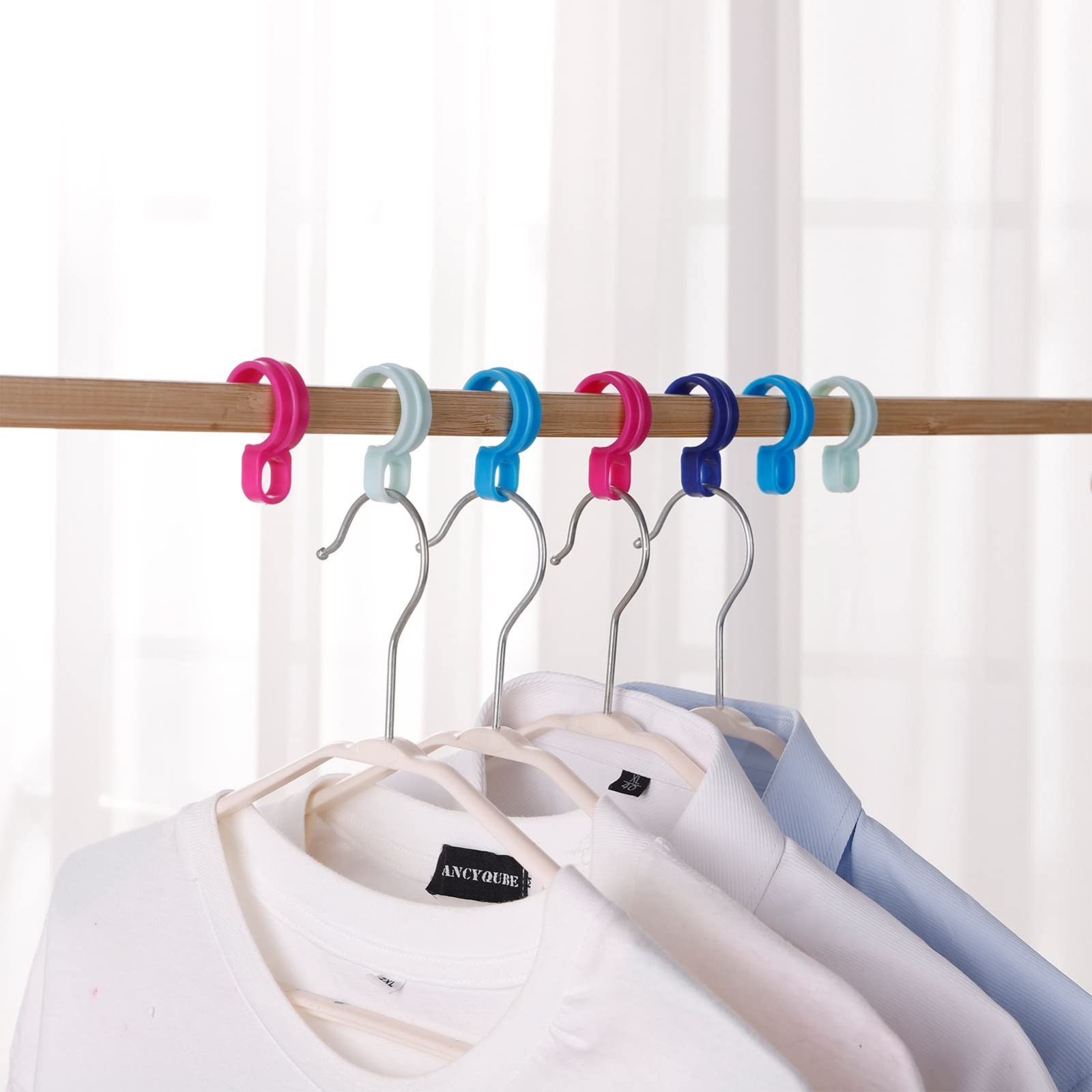 防風 強風対策 固定 25 mm 30 プラスチック 物干し竿 滑り止め ハンガーホルダー ハンガーフック ハンガーキャッチ 物干しフック 屋外 入り ハンガーストッパー Yorkereynom