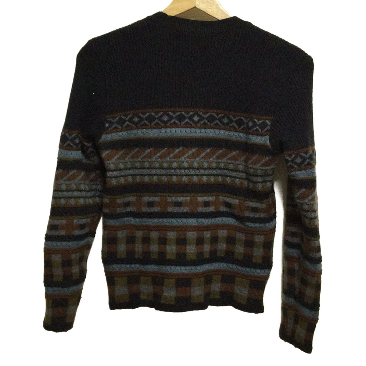 tricot COMMEdesGARCONS トリココムデギャルソン 長袖セーター レディース - ダークグレー×ライトブルー×ブラウン