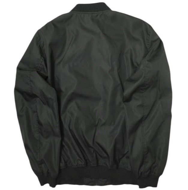 PRADA プラダ 22AW Re-Nylon PLATE LOGO BOMBER JACKET 三角プレートロゴ ナイロンボンバージャケット SGH038 R121 1WQ8 54 ブラック MA-1 アウター g16765