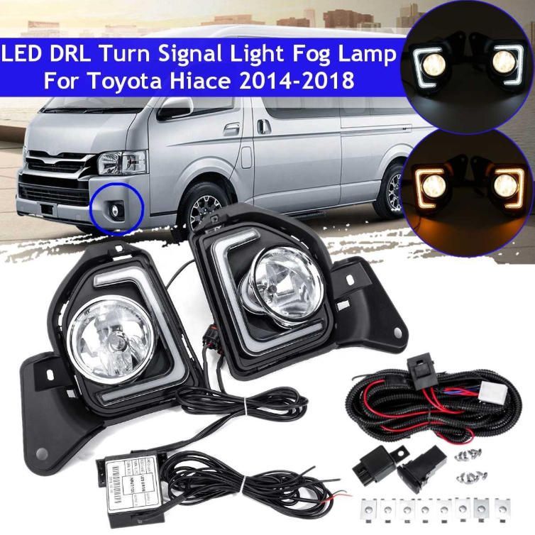 トヨタアシカ200系LEDフォグランプHIACE 2色LEDフォグランプ日行灯ウインカー 左右2本 適用です