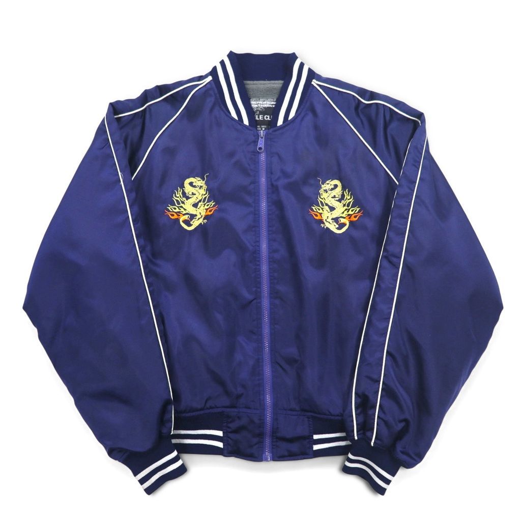 90sスカジャン Japan Vintage 90s Souvenir Jacket BUGLE CLUB スカジャン M