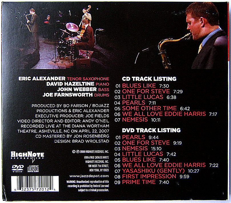 中古】ERIC ALEXANDER QUARTET エリック・アレキサンダー