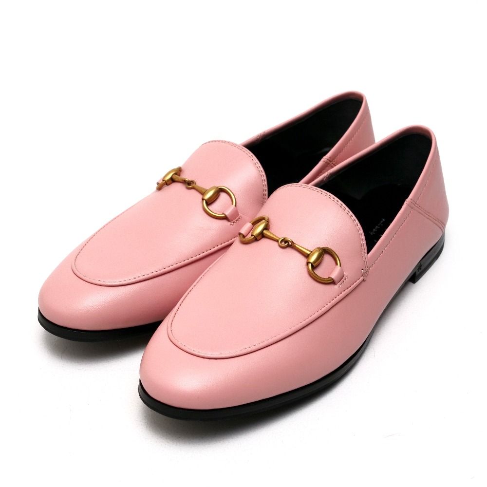 GUCCI グッチ brixton ブリクストン ローファー サイズ37.5 レザー ホースビット イタリア製 ブランド古着 20250508|RA4685