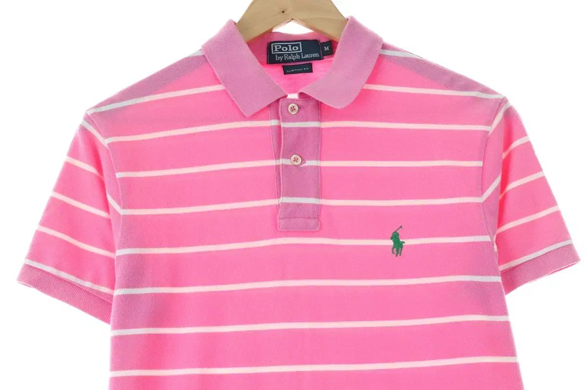 Ralph Lauren ポロシャツ ホワイト/ピンクストライプ Ralph Lauren ポロシャツ ホワイト/ピンクストライプ POLO RALPH