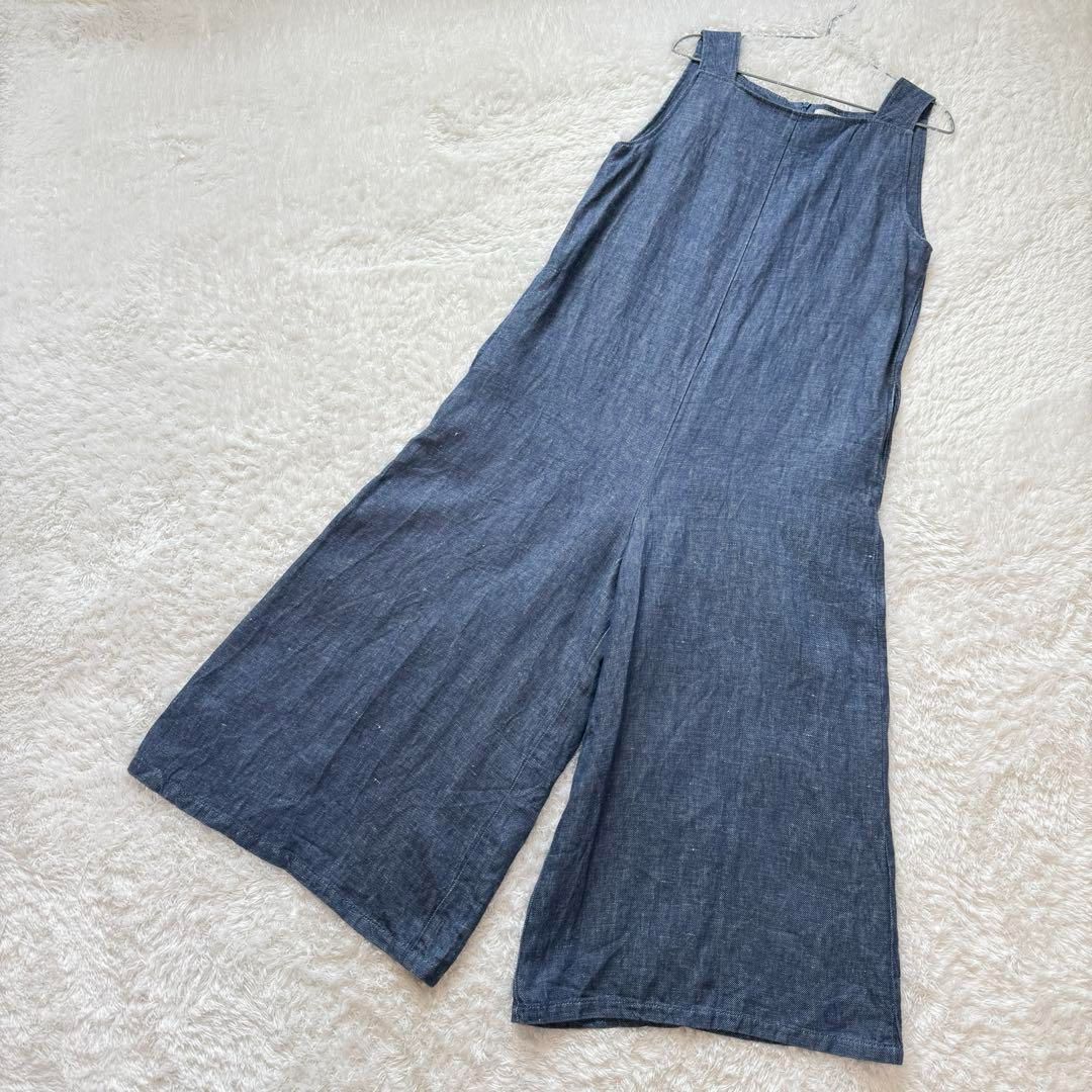 【美品】フォグリネンワーク　トレーシーサロペット リネンデニム fog linen work フォグリネンワーク トレーシーサロペット