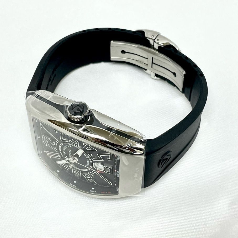 FRANCK MULLER フランクミュラー ラバーベルト ブラック 00001 FRANCK MULLER】フランクミュラー VANGUARD ラバーベルト - メルカリ
