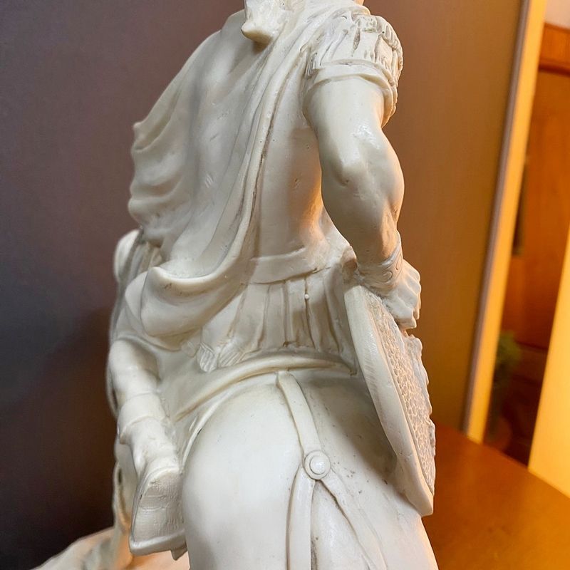 イタリア製 CLASSIC FIGURE 馬置物 38cm サンティーニ 戦士 騎士