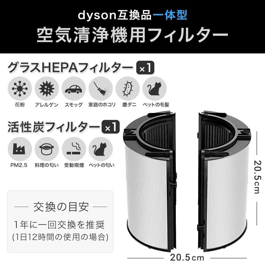 ダイソン(dyson)互換 一体型リサイクルグラスHEPA・活性炭フィルター（交換用フィルター）TP06 HP06 TP07 HP07 TP7A  TP09 HP04 などに対応 非純正 - メルカリ