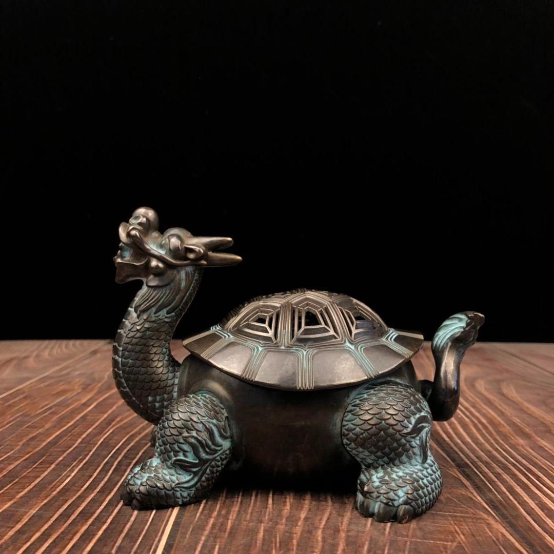 銅器  竜亀香炉  茶道具  香道具  工芸品 美術品 置物 銅器 竜亀香炉 茶道具 香道具 工芸品 美術品 置物 - メルカリ