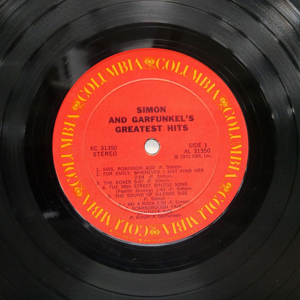 US盤 SIMON & GARFUNKEL/GREATEST HITS/COLUMBIA KC31350 LP