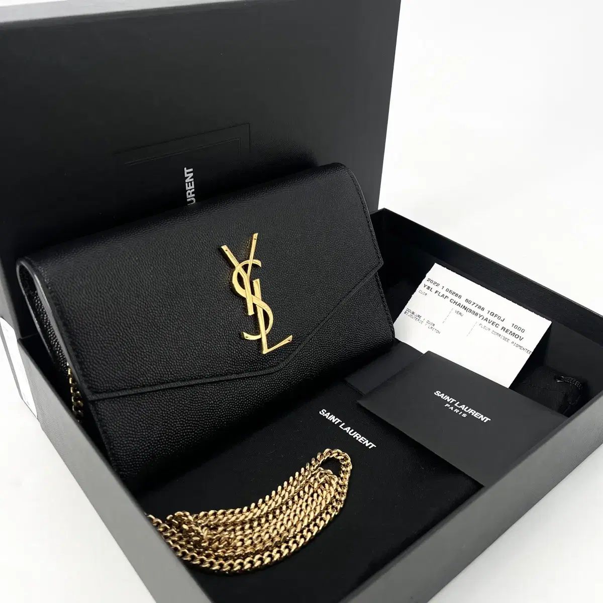 Saint Laurent サンローラン エンベロープ アップタウン woc クロスバッグ 607788