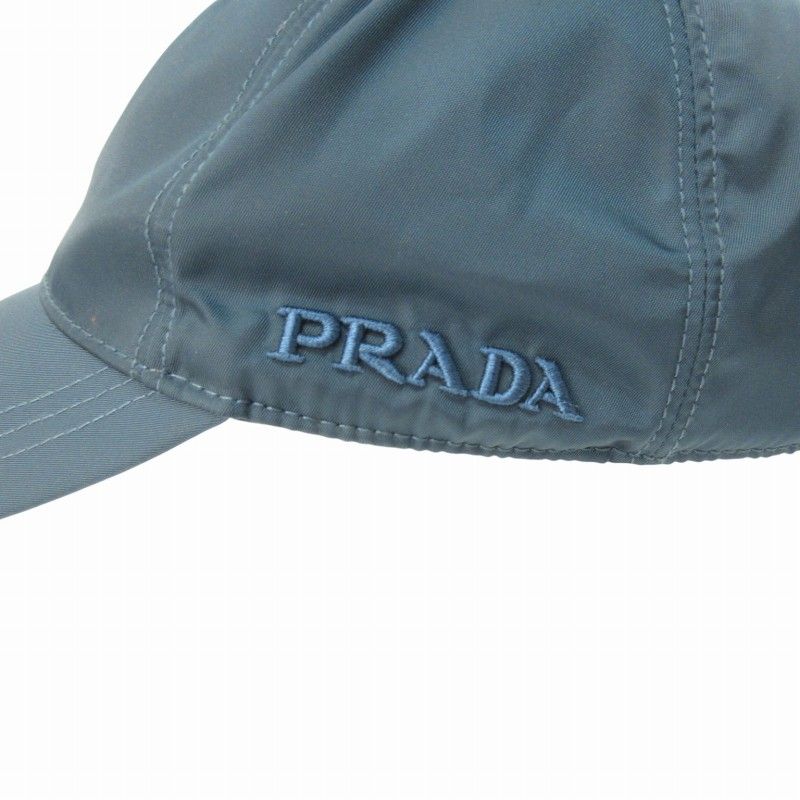 【美品】PRADA プラダ ロゴ刺繍 ナイロン キャップ サイズ調整可能◎ s-musee_311126756