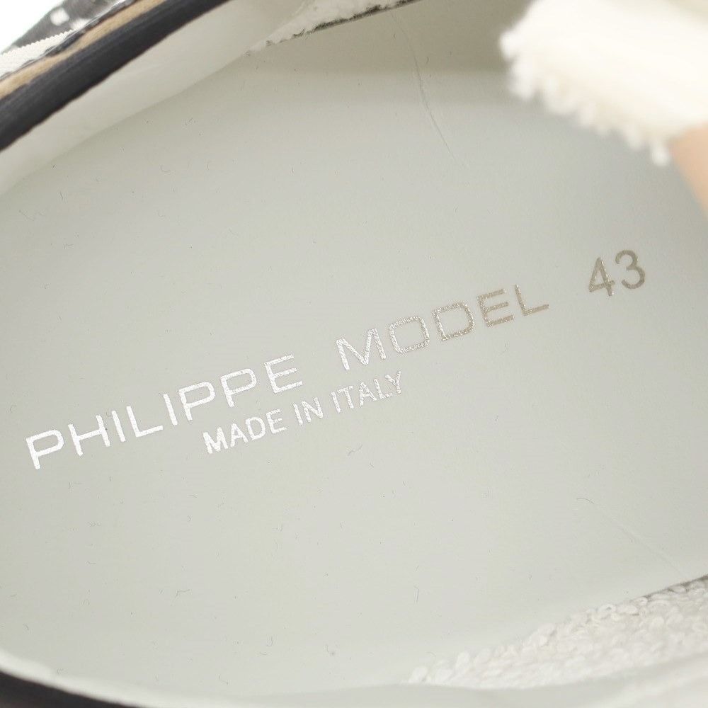 【新品】フィリップモデル PHILIPPE MODEL EZE CC1 スニーカー ベージュxブラック【サイズ43】【メンズ】