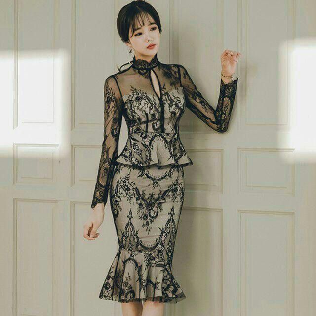 韓国 ファッション レディース パーティードレス 結婚式