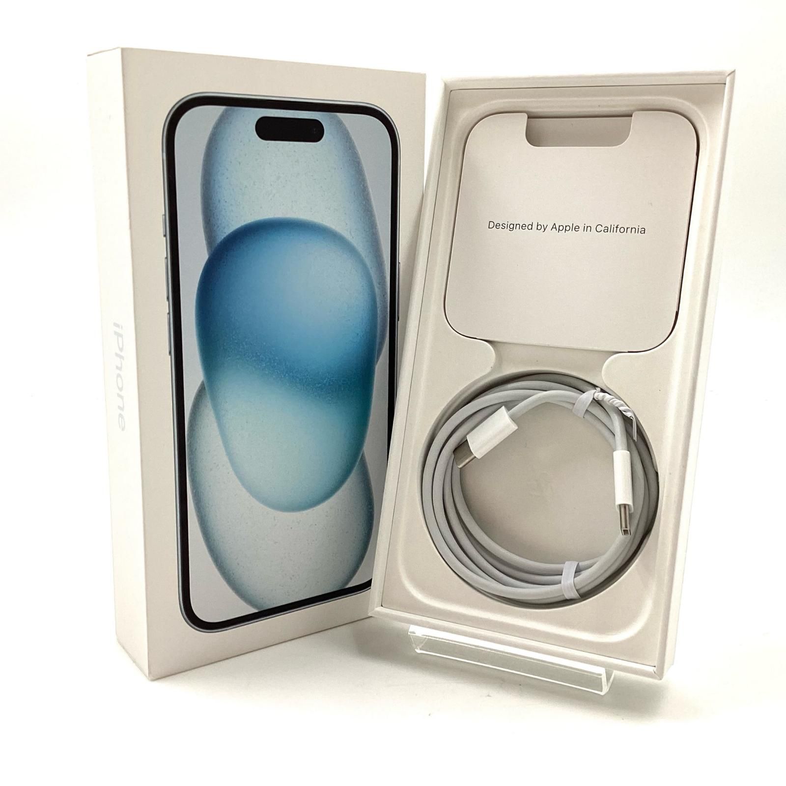 Apple iPhone15 本体 美品 動作確認済み iPhone 15 256GB ブルー SIMフリー 白ロム 美品 動作確認済 86