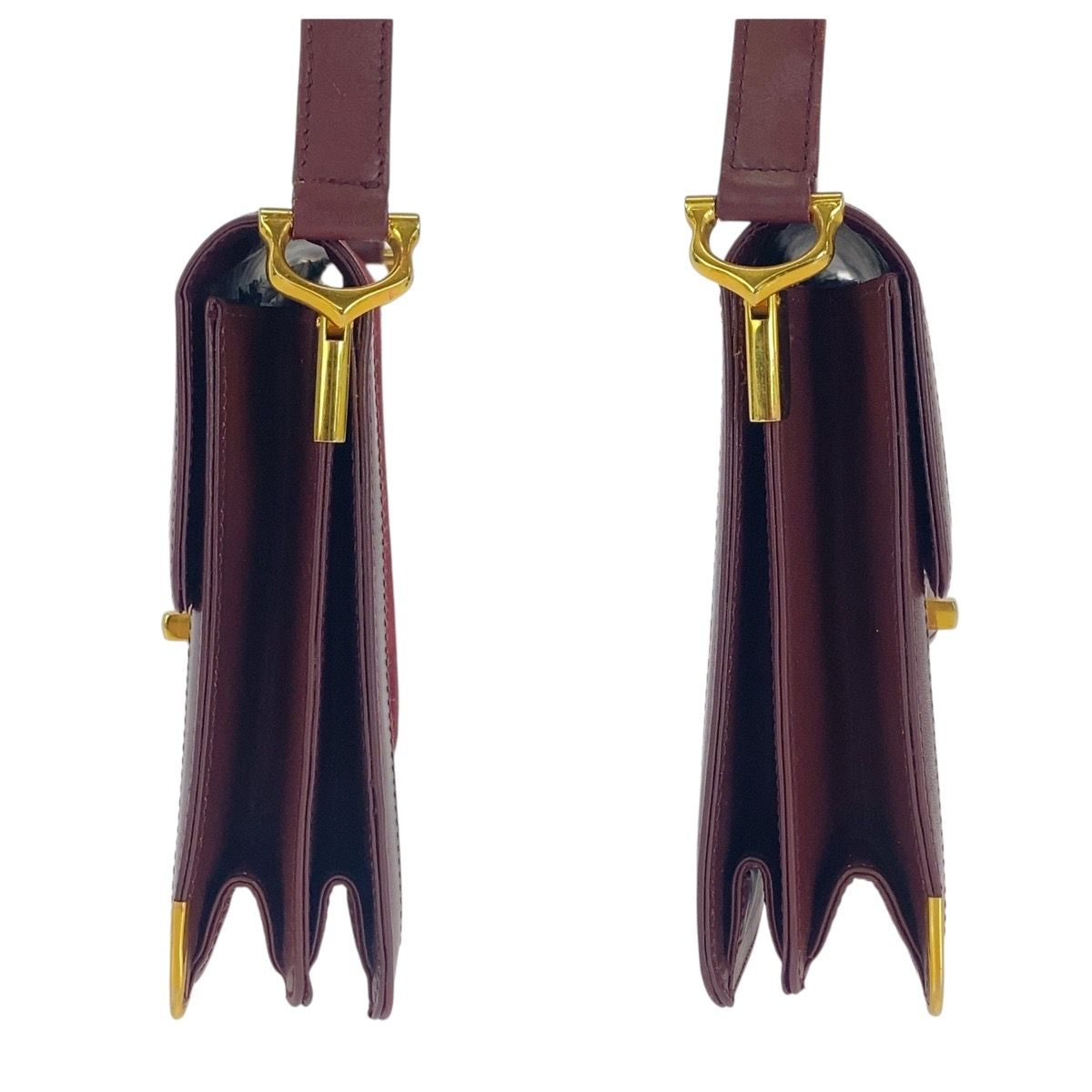 CARTIER カルティエ マストドゥカルティエ ボルドー ゴールド金具  