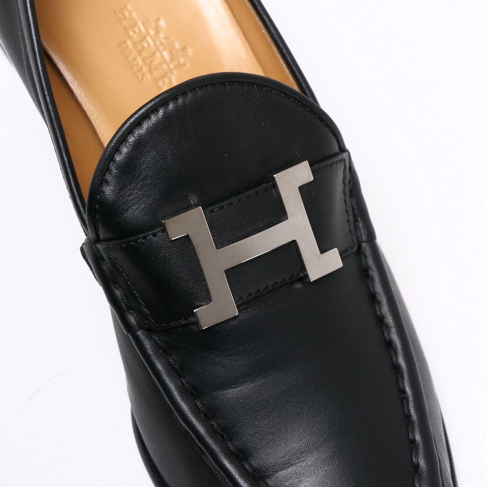都内で HERMES エルメス ローファー サイズ36 1/2 モカシン コン 靴