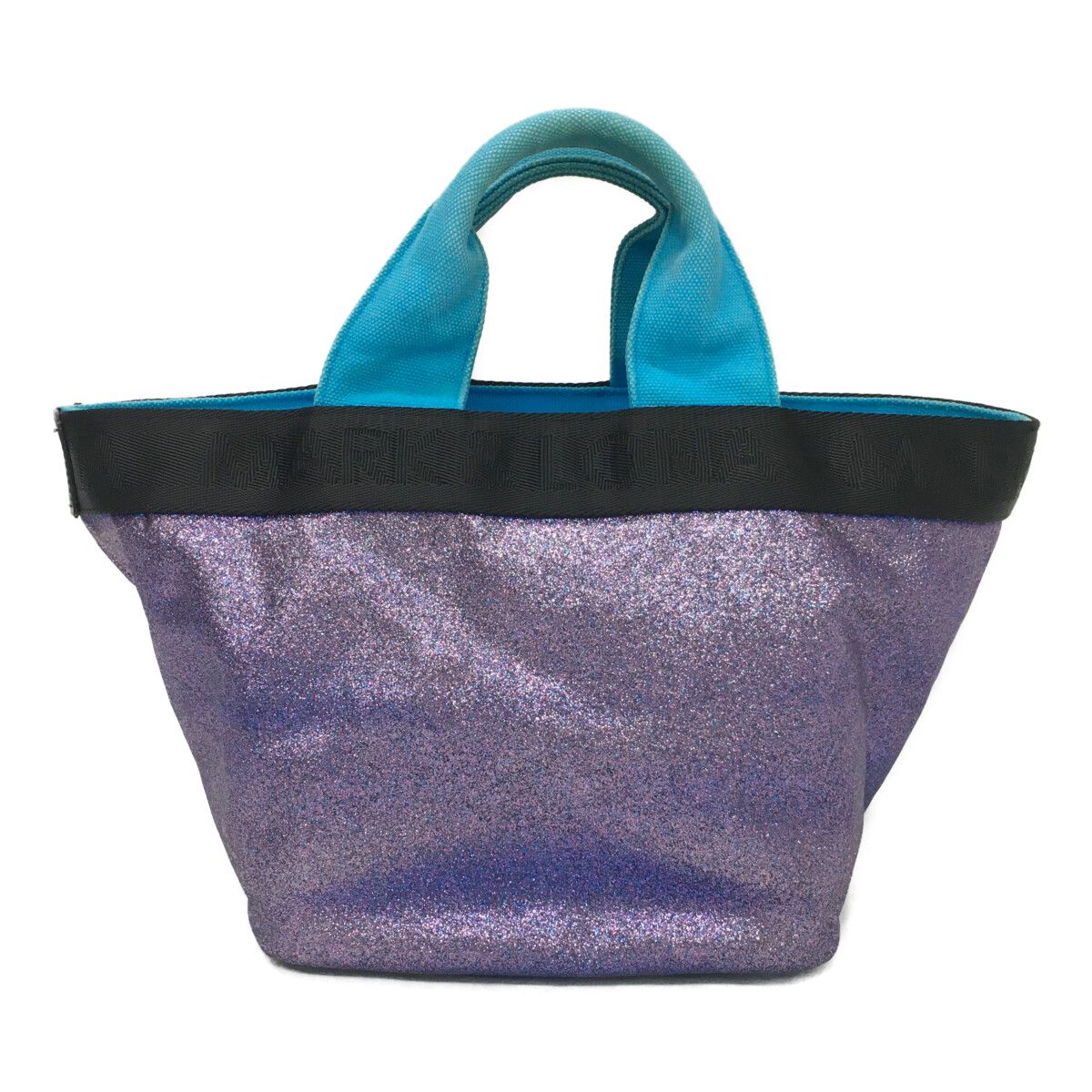 MARK&LONA　カートバック パープル トートバッグ 中古 マークアンドロナ MARK&LONA カートバッグ パープルラメ ハワイ