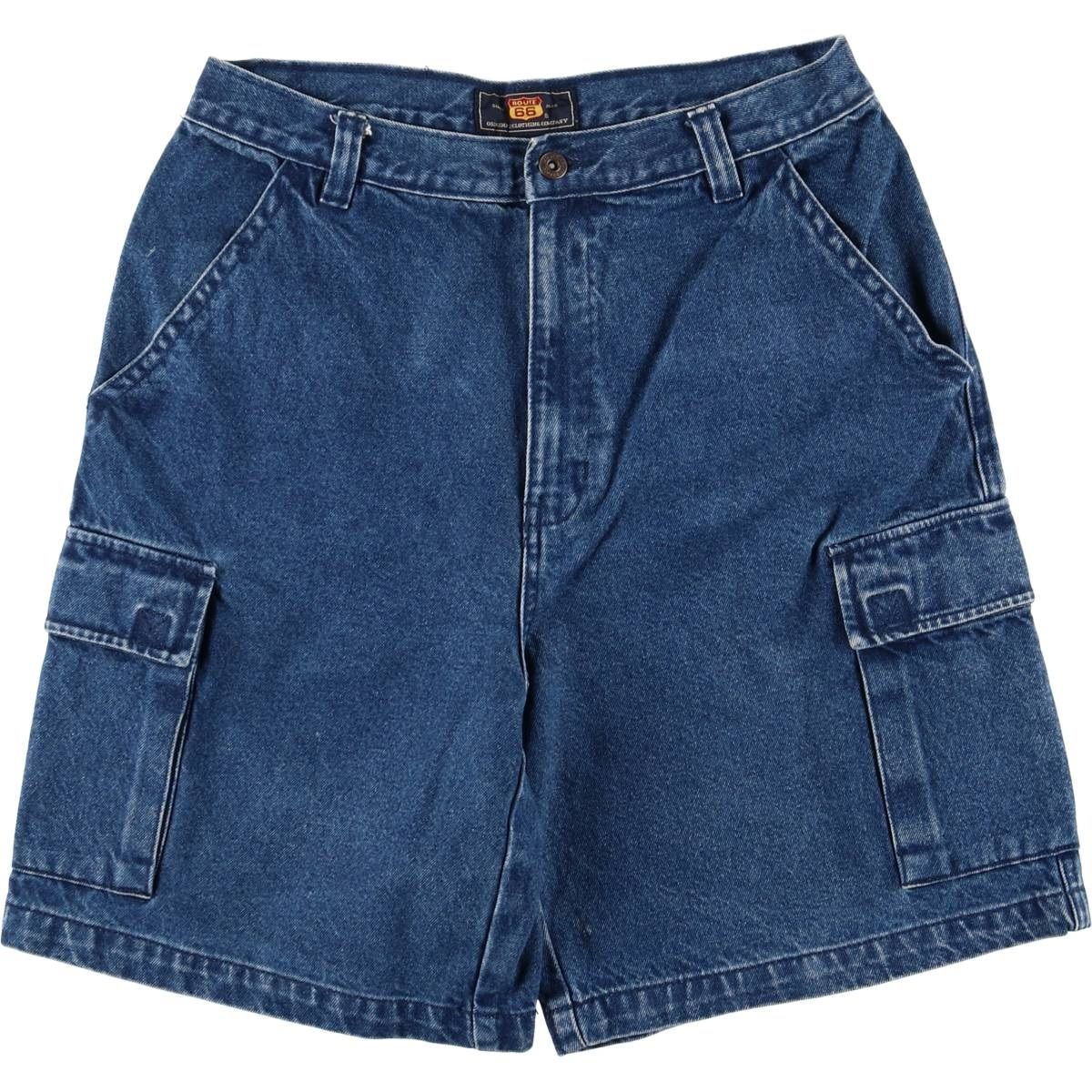 古着 ROUTE66 デニム カーゴショーツ ショートパンツ メンズw33相当/eaa586949