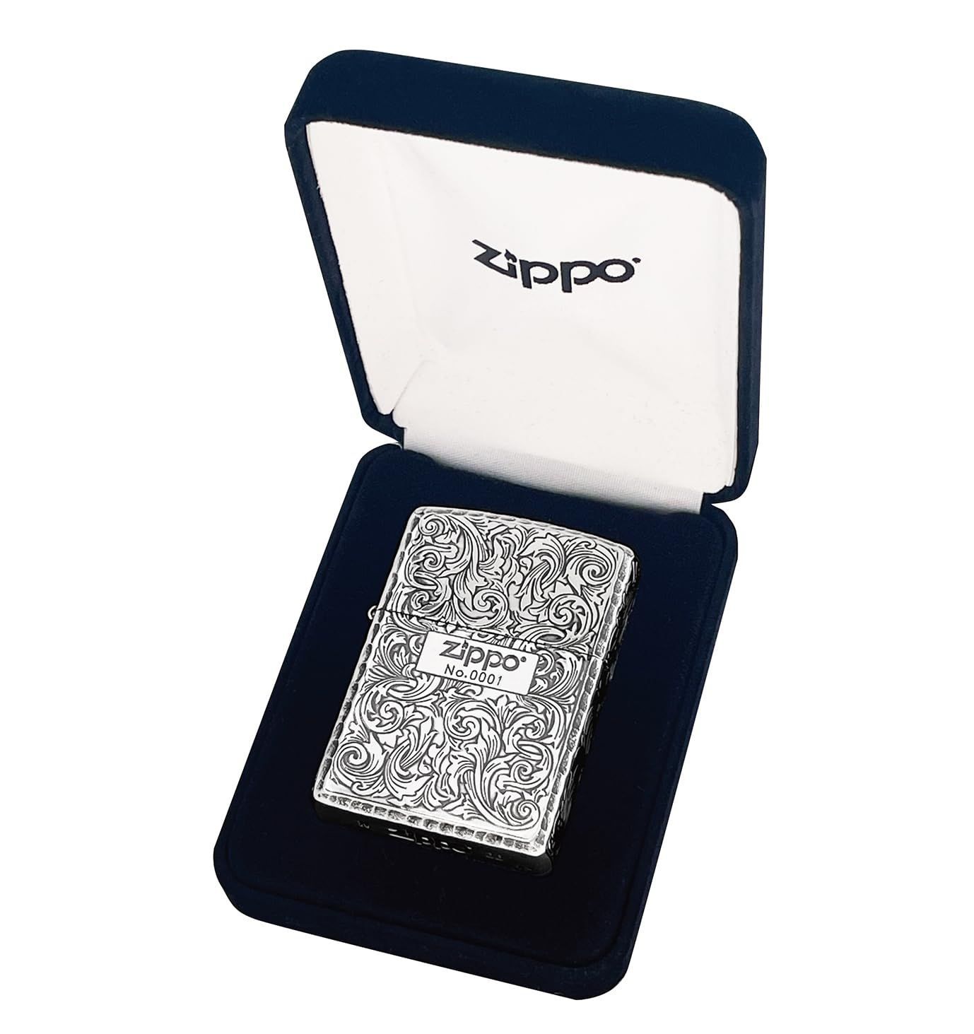 数量 BOX付き アーマー ZIPPO ジッポー 162GI-luxury1 唐草 銀燻し