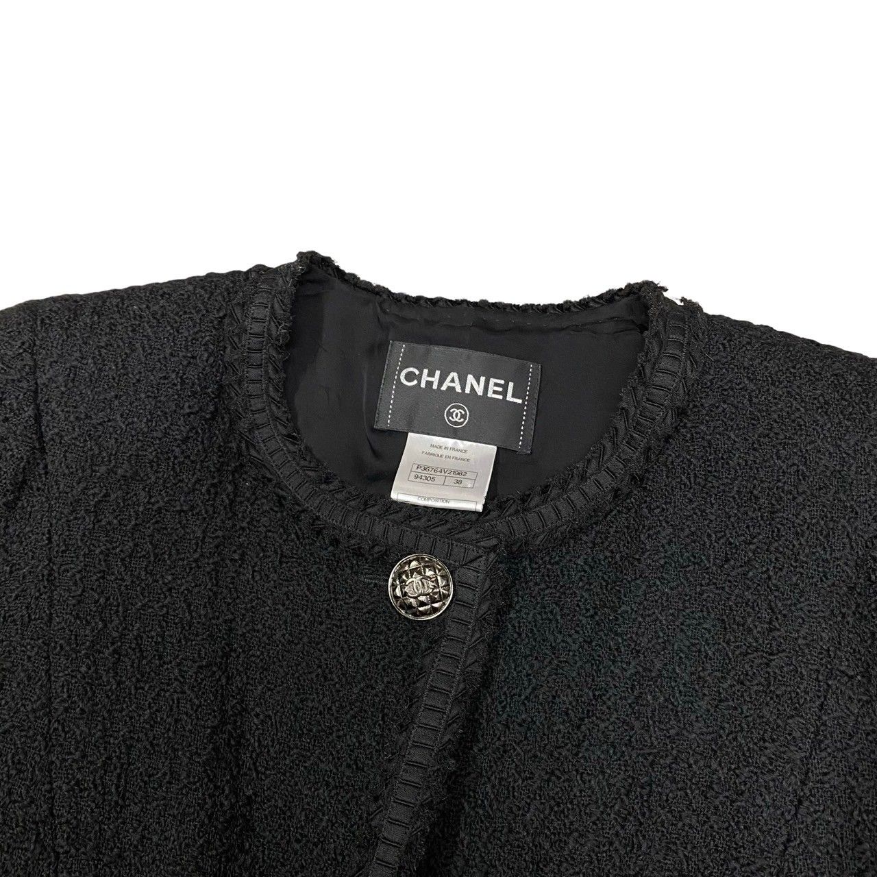 極 美品 希少品 CHANEL シャネル ココマーク ロゴ ボタン ウール 100