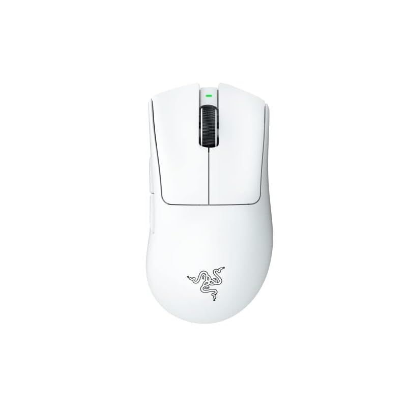 Razer レイザー DeathAdder V3 Pro White ゲーミングマウス ワイヤレス 無線 64gの超軽量 進化したエルゴノミック形状 最高クラスの精度のFocus Pro 30K オプティカルセンサー 第 3 世代オプティカルマウススイッチ 0