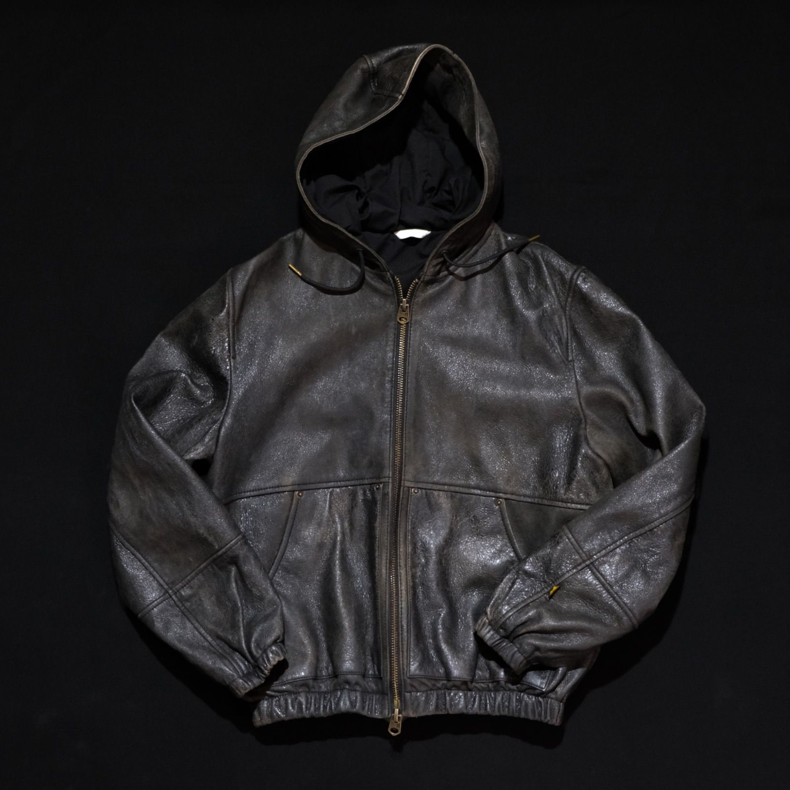 ZARA ブラック シングルライダースジャケット 2025年最新】ZARA メンズ