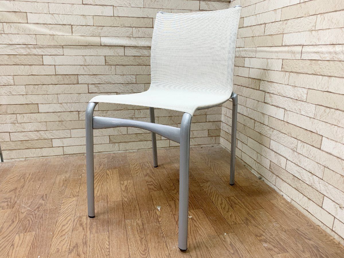 ◆Cassina カッシーナ Alias アリアス ハイフレームチェア スタッキングチェア 椅子 ホワイト メッシュ 家具 インテリア 畑765