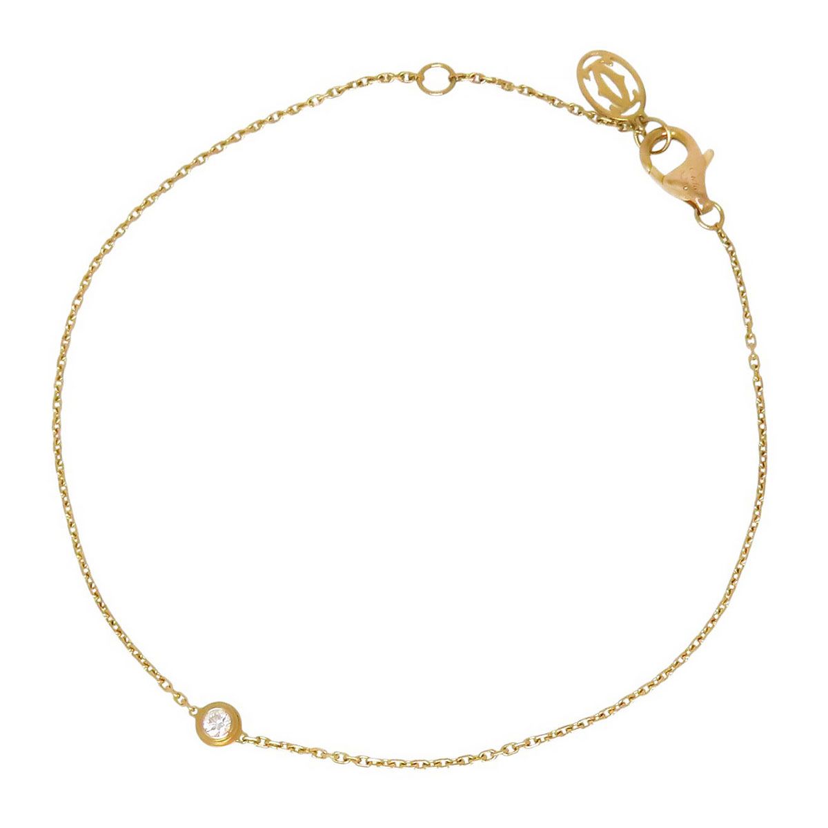 カルティエ ディアマン レジェ ブレスレット XS 18.5 Au750 K18PG レディース CARTIER ジュエリー