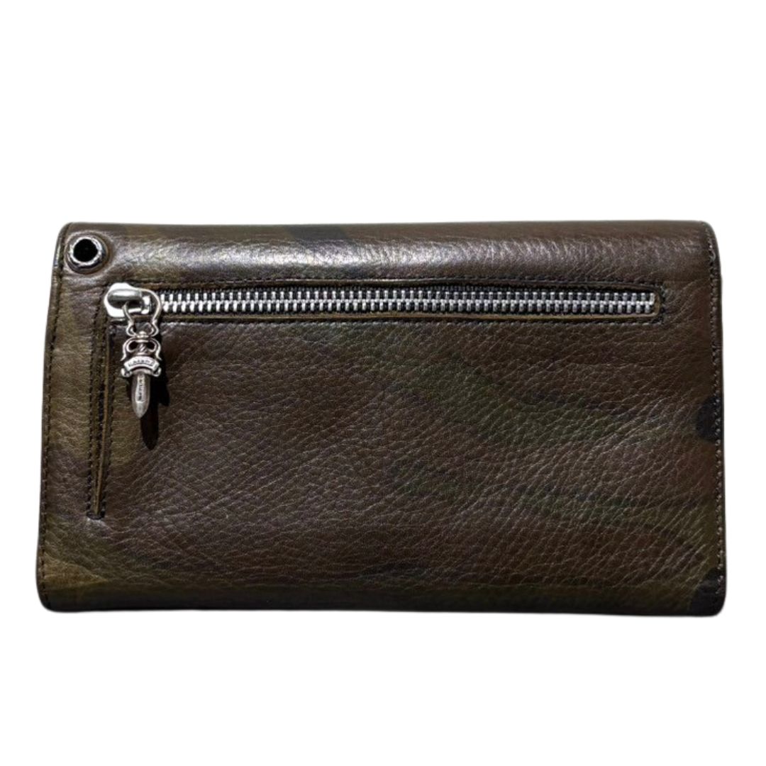 クロムハーツ Chrome Hearts ウェーブ ウォレット クロスボタン