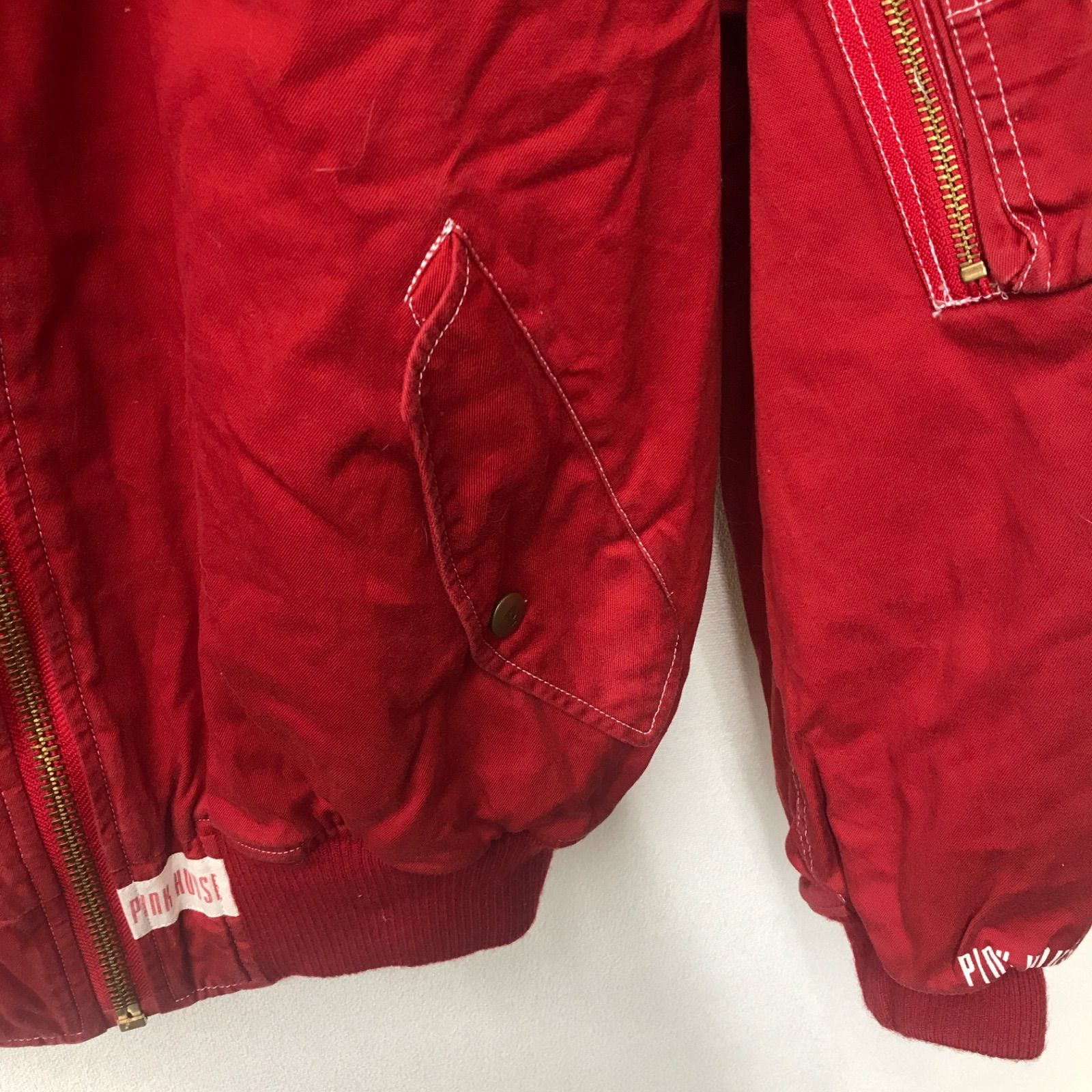 古着 ピンクハウス　ブルゾン M10059 【PINKHOUSE】 ピンクハウス ロゴプリント 中綿 ブルゾン